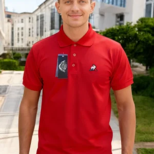 Camiseta Polo Rojo Gallo