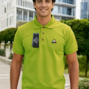 Camiseta Polo Verde Limon Gallo