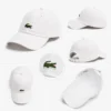 gorra blanca lacoste