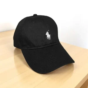Gorra Polo Negra Small Blanco