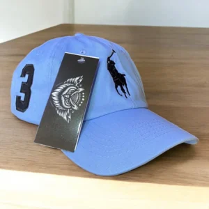 Gorra Polo Azul Cielo Big Negro