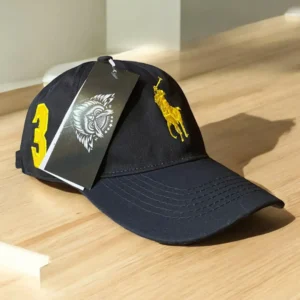 Gorra Polo Negra Big Amarillo
