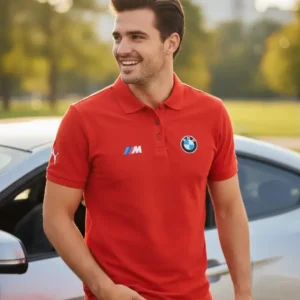 Camiseta Polo Roja BMW
