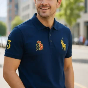 Camiseta Polo Real Azul Oscuro