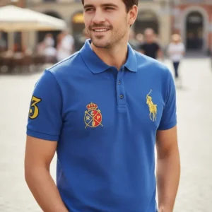 Camiseta Polo Real Azul Rey