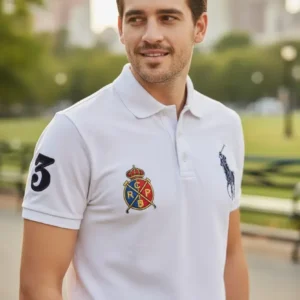 Camiseta Polo Real Blanco