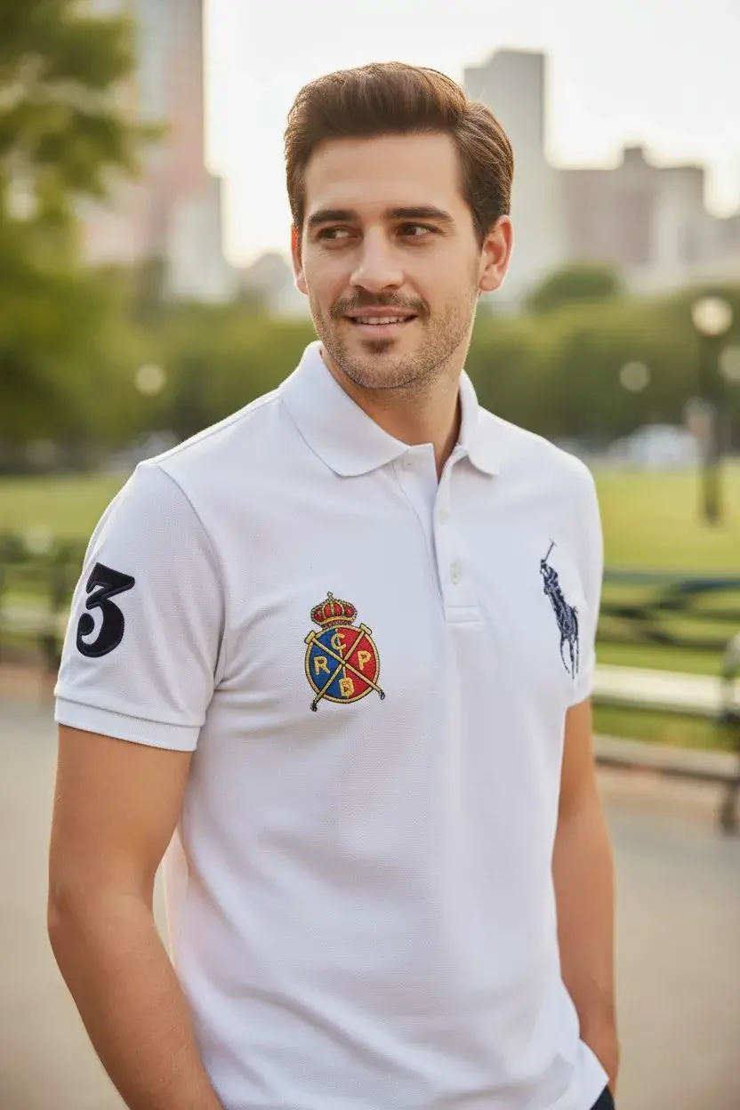 camiseta polo caballero polo real polo club barcelona tienda owl blanca (2)