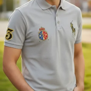 Camiseta Polo Real Gris Claro