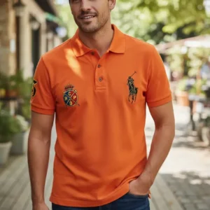 Camiseta Polo Real Naranja