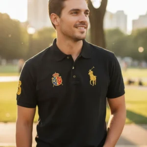 Camiseta Polo Real Negro