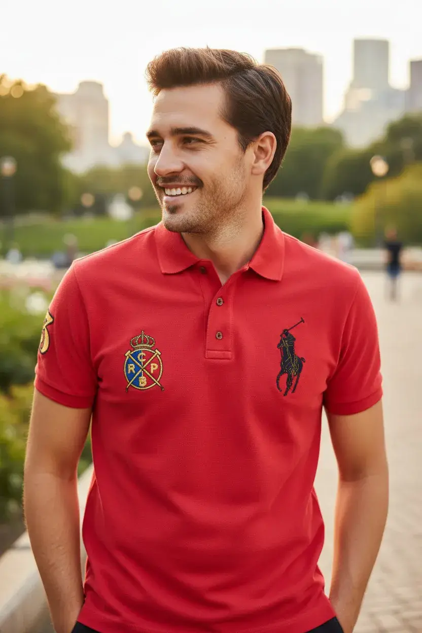 camiseta polo caballero polo real polo club barcelona tienda owl rojo (1)