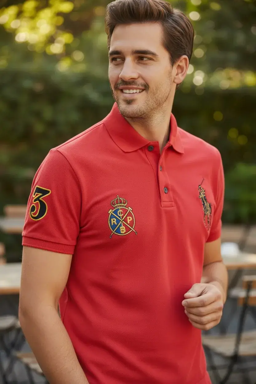 camiseta polo caballero polo real polo club barcelona tienda owl rojo (2)