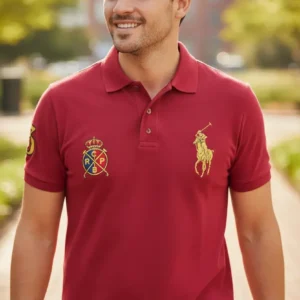 Camiseta Polo Real Vino Tinto