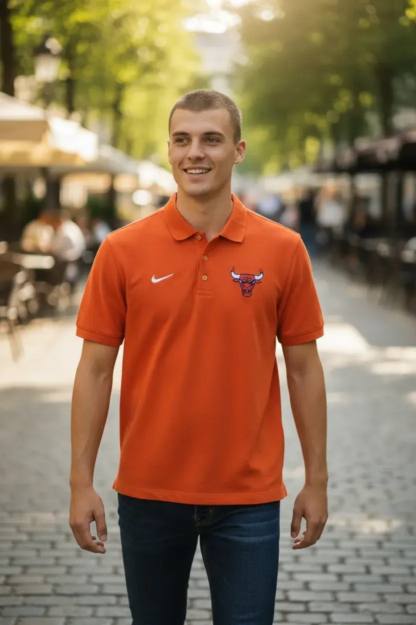 camiseta polo caballero chicago bulls nike tienda owl naranja (1)
