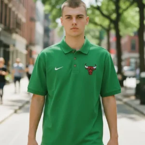 Camiseta Polo Verde Cali Chicago Bulls