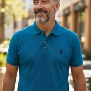 Camiseta Polo Turquesa con Polo Mini Caballero