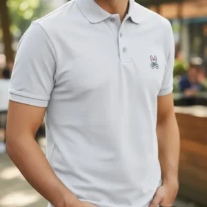 Camiseta Polo Blanca Conejo Malo