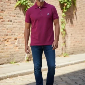 Camiseta Polo Vino Tinto Conejo Malo