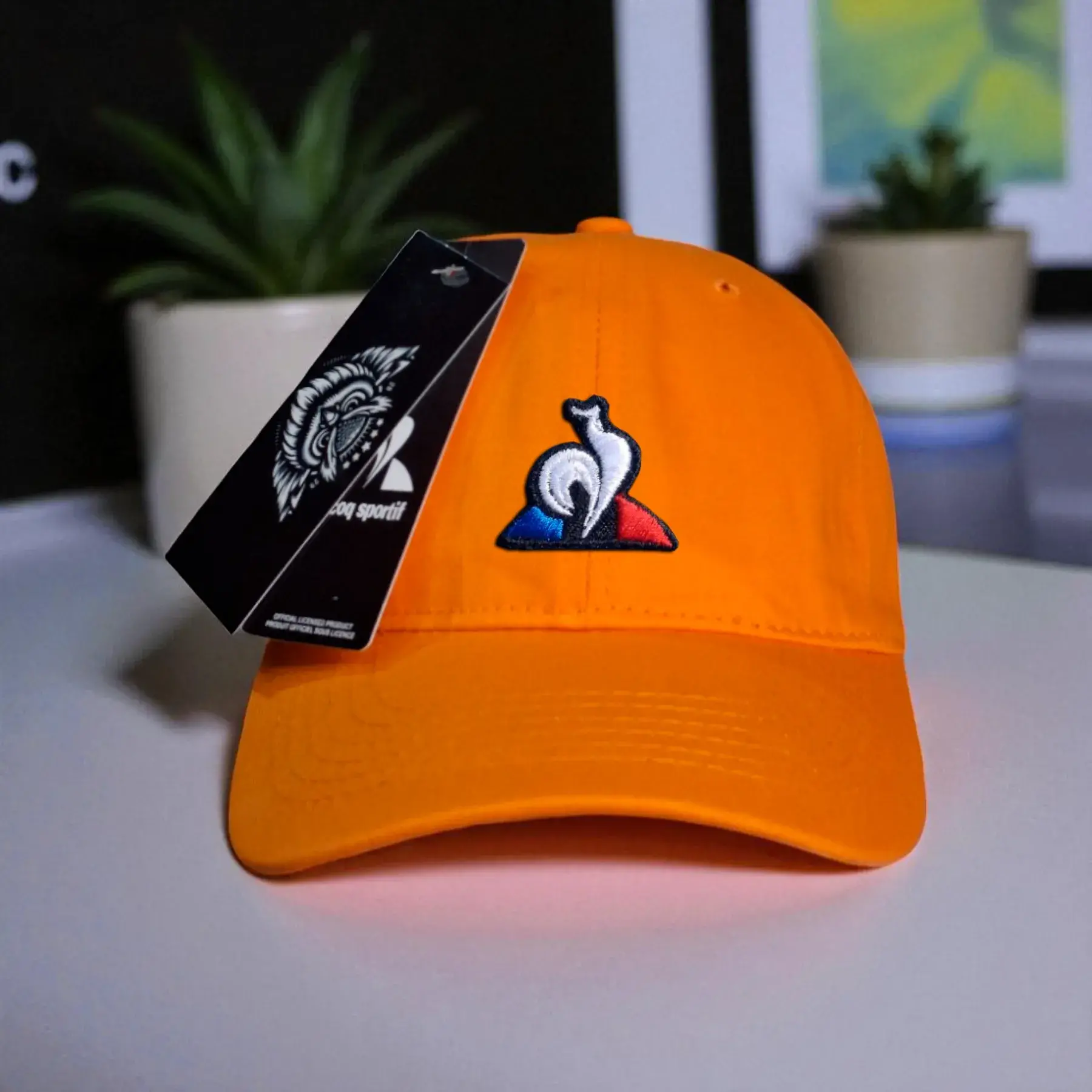 gorra naranja gallo le coq sportif tienda owl (2)
