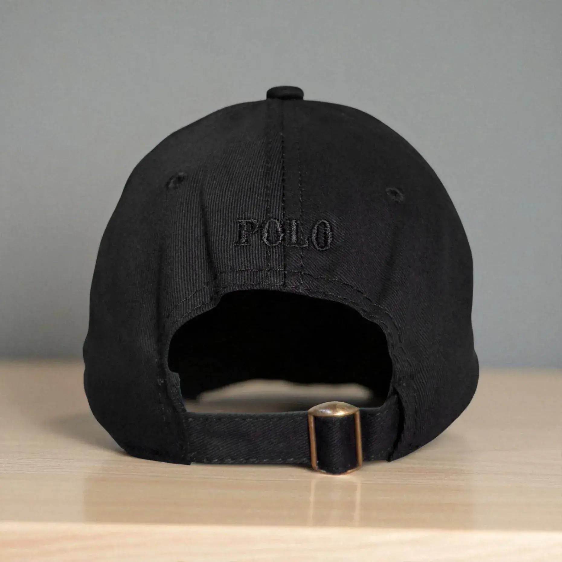 gorra unisex negra big polo negro tienda owl (1)