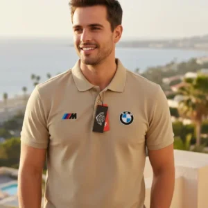 Camiseta Polo Beige BMW