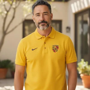 Camiseta Polo Amarilla Porsche