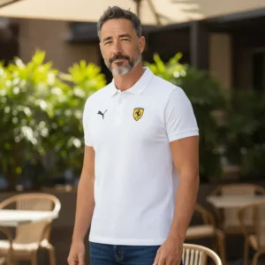 Camiseta Polo Blanca Ferrari