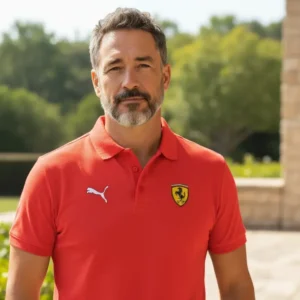 Camiseta Polo Rojo Ferrari