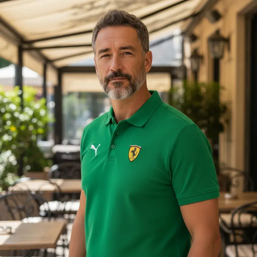 camiseta polo para caballero motores ferrari puma tienda owl verde cali (2)