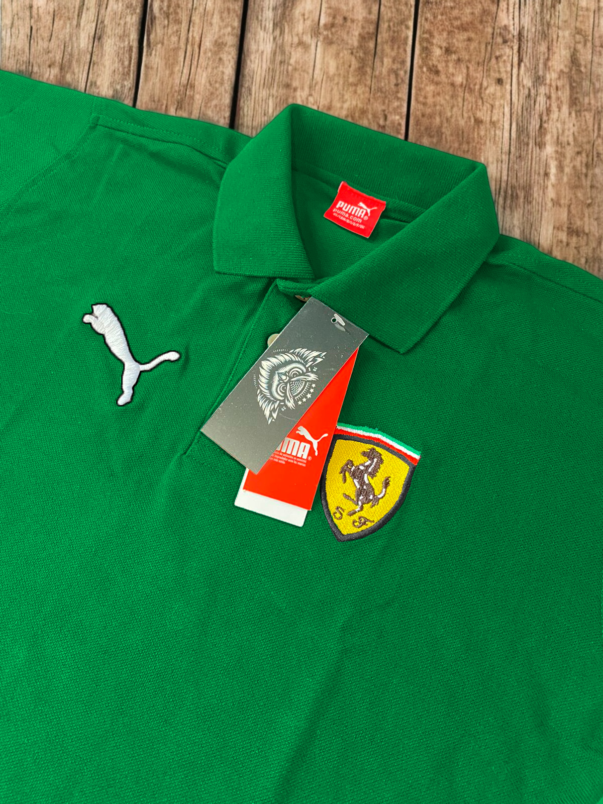 camiseta polo verde cali puma ferrari para tienda owl (2)