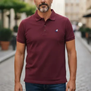 Camiseta Polo Vino Tinto Gallo