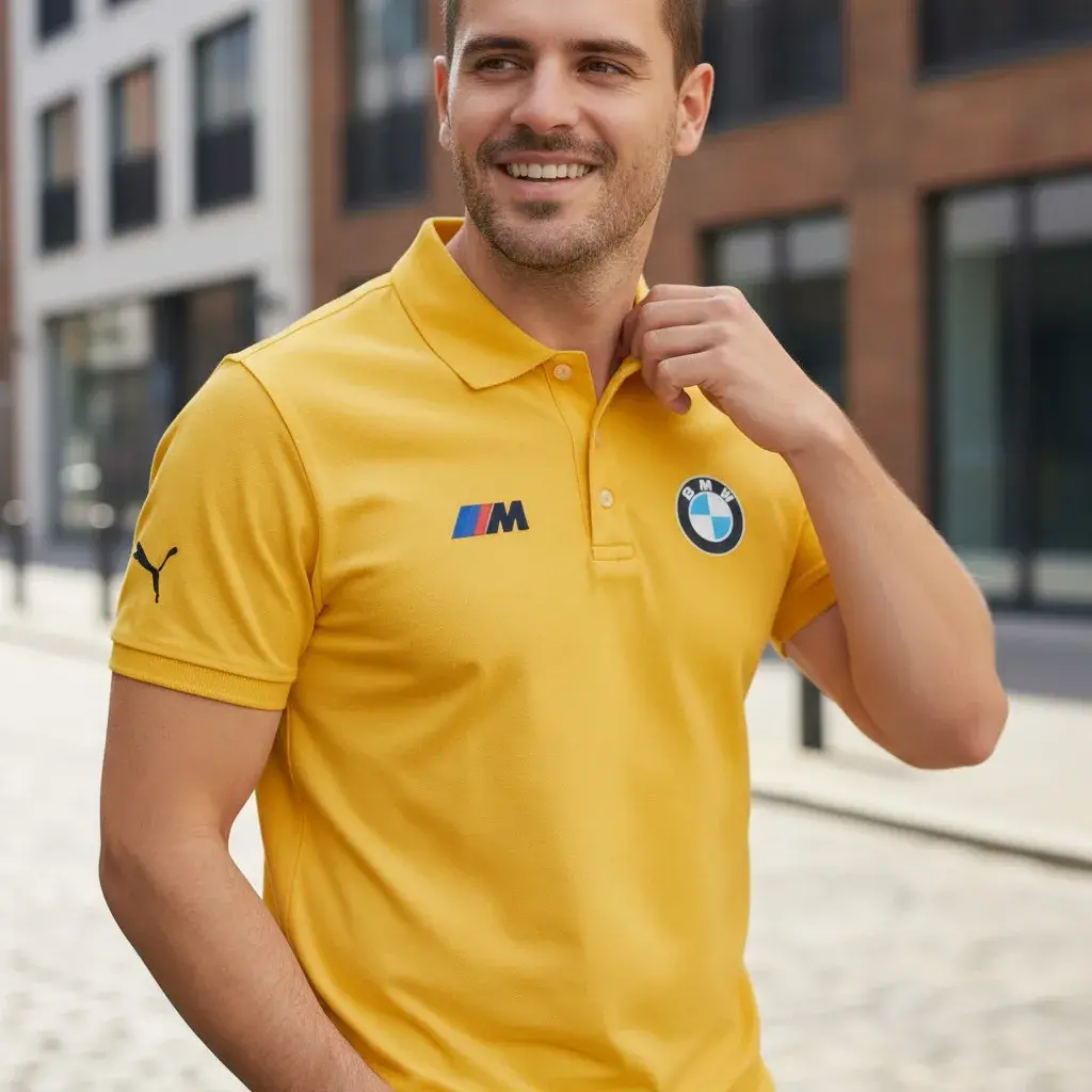 camiseta polo caballero tienda owl bmw motores puma amarilla (1)