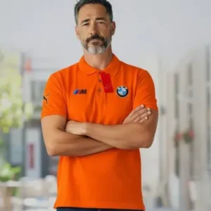 Camiseta Polo Naranja BMW