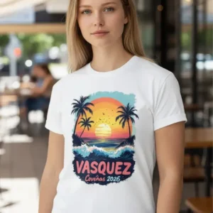 La camiseta que une a la familia Vásquez 2026 Coveñas Blanca Unisex Ref 6
