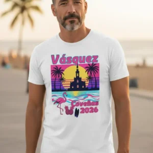 La camiseta que une a la familia Vásquez 2026 Coveñas Negra Unisex Ref 2
