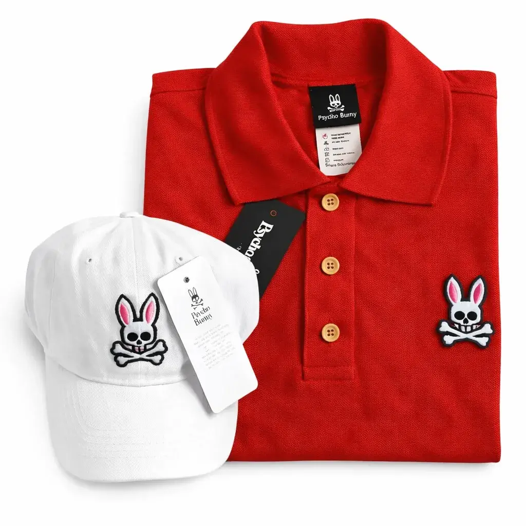 conjunto camiseta polo y gorra para tienda owl rojo (5)