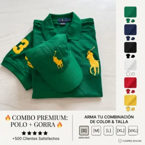 Combo Exclusivo: Polo + Gorra Premium – El Estilo que Proyecta tu Éxito