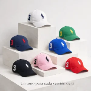 ELIGE TU COLOR – GORRA TIPO POLO UNISEX PREMIUM VARIOS COLORES DISPONIBLES