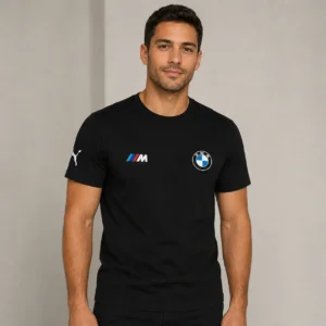 Camiseta BMW Puma para Hombre – Cuello Redondo en Algodón Licrado